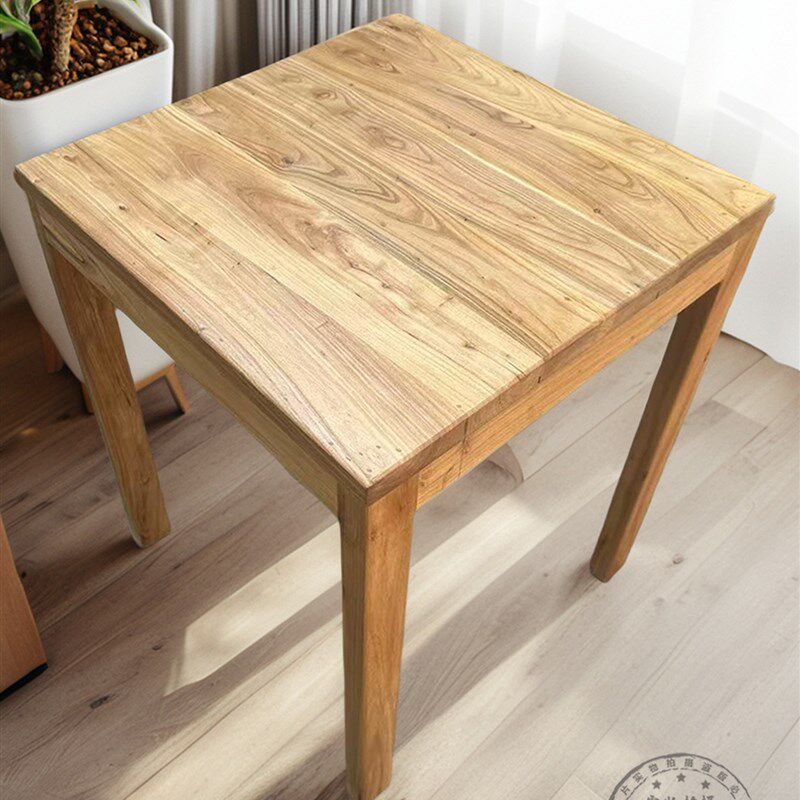 老榆树餐桌漫画咖啡馆酒馆米线店古董桌子覆古风格商业实木方桌,住宅家具,实木餐桌,淘宝优惠券,粉丝福利购,淘宝优惠卷