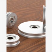 铝合金惰轮轴承滑轮从动轮型槽定滑轮重轮圆带滚轮