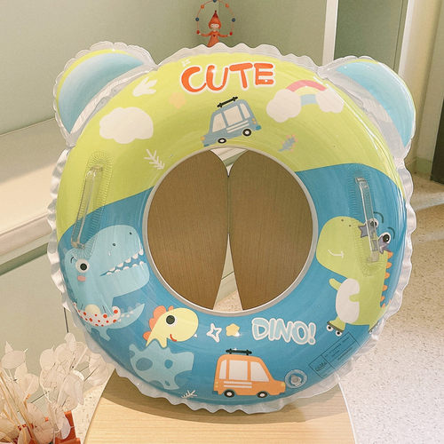 儿童游泳圈男童女童腋下救生圈幼C儿小孩把手恐龙趴圈小童宝宝泳