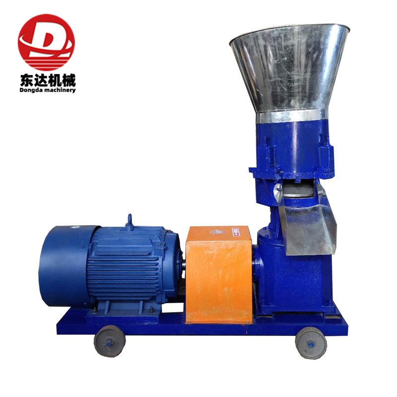 铜芯电机饲料颗粒机 家禽秸秆养殖造粒机 牛羊马平模颗粒机