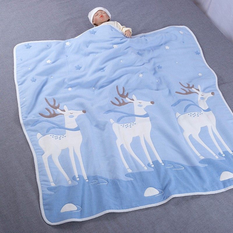 秋冬纯棉十层纱布儿童毛巾被新生婴儿10层宝宝抱被盖毯加厚小被子,婴童用品,被子,淘宝优惠券,粉丝福利购,淘宝优惠卷