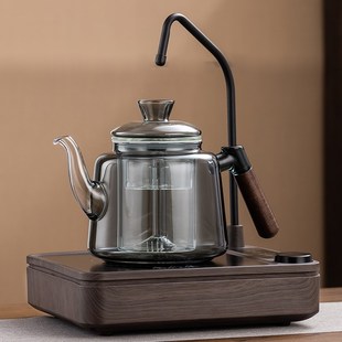 自动上水电陶h炉煮茶器家用围炉泡茶专用烧水壶耐高温玻璃煮茶壶