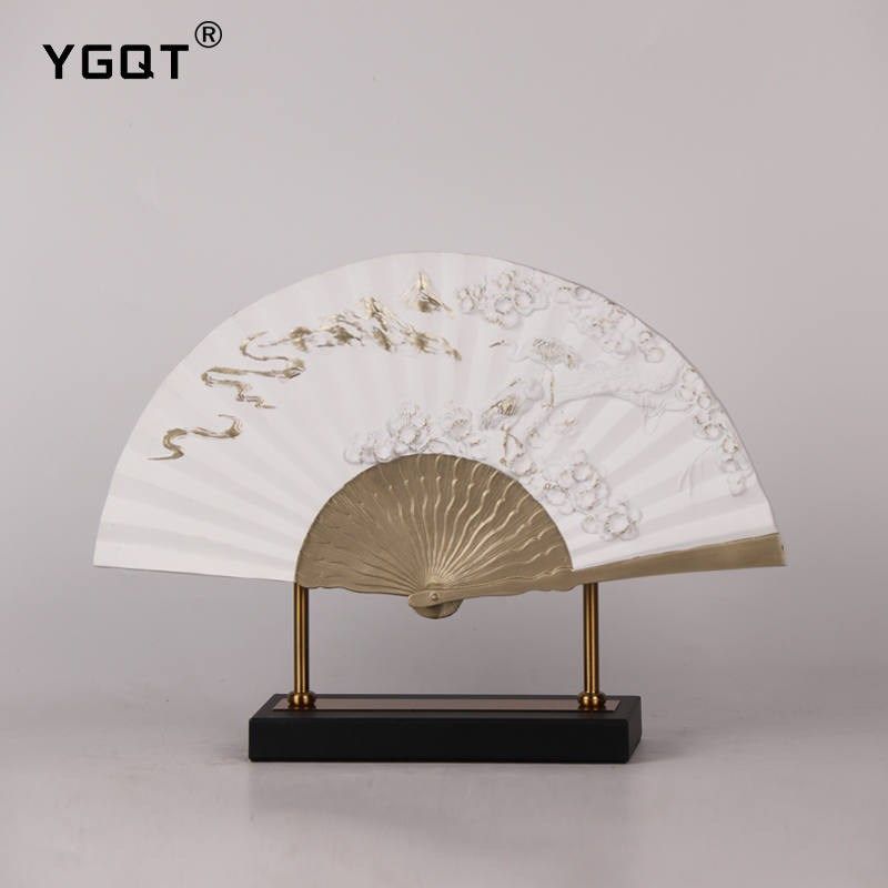 新中式金属扇子禅意摆件样板房办公室博古架客厅玄关电视柜装饰品,饰品/流行首饰/时尚饰品新,摆件,淘宝优惠券,粉丝福利购,淘宝优惠卷