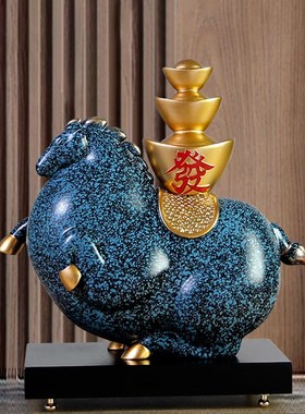 马摆件办公室招财客厅装饰品玄关电视柜酒柜马到成功公司开业礼品