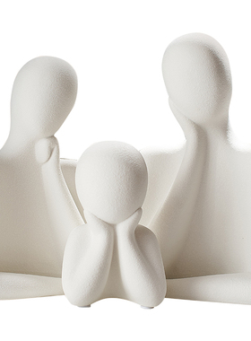 现代简约一家三四口摆件酒柜z电视柜客厅装饰品轻奢办公室桌面