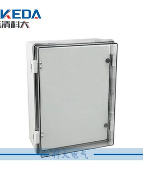 400*300*170mm带内门装按钮开关透明盖塑料PC防水接线插座箱