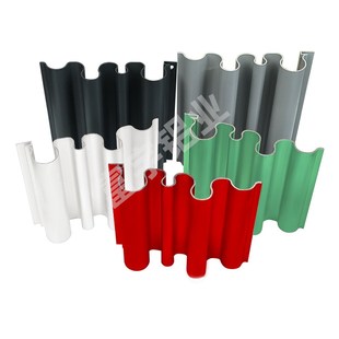 铝合金长城金属波浪波纹招牌铝型材门头凹凸半圆铝板装饰单板波浪