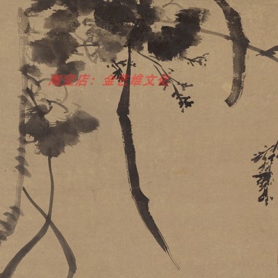 明 八大山人(朱耷)鸭图 仿古名家水墨鸭子鸟国画立轴高微喷