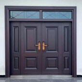 大门进户门乡村庭院农村防盗别墅锌合金自建房