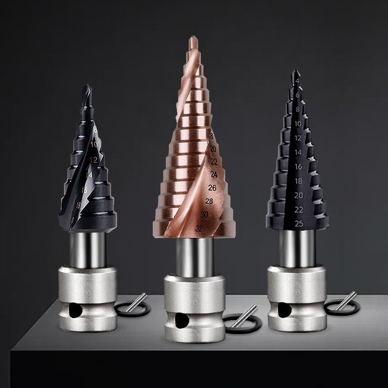 M含钴宝塔钻头电动子专用阶梯钻锈钢金属高硬度钻孔扩孔器