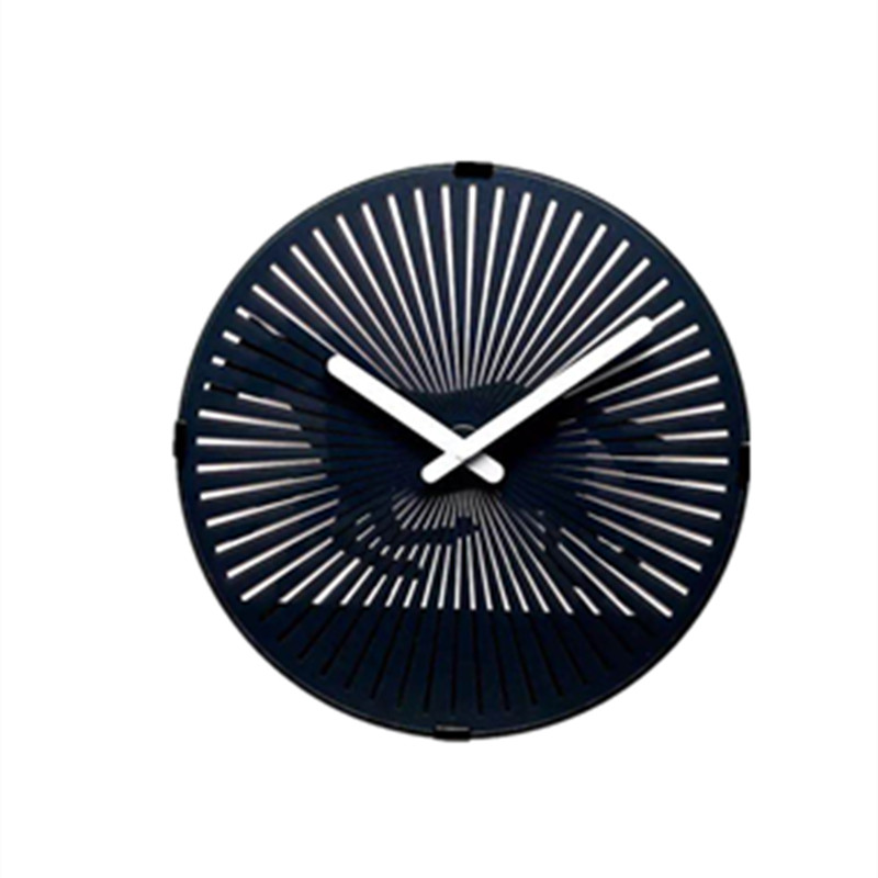 妙刻动态旋转钟表 创意圆形挂钟客厅现代挂表静音 幻影转盘钟甩卖