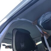 汽车出租车隔离膜防飞沫保护膜滴滴驾驶员隔离前保护罩帘