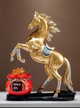 快速致富招财饰品，办公室装饰，高端新中国风客厅，古货架，乔迁