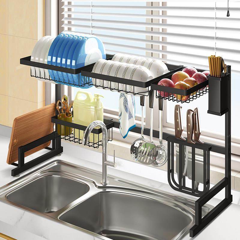 厨房置物架台面上方水槽收纳架灶台沥水不锈钢架子放碗刀架落地式,厨房/烹饪用具,水槽置物架,淘宝优惠券,粉丝福利购,淘宝优惠卷
