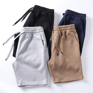 走美单 短裤 夏季 外贸纯色运动P休闲直筒五分裤 男士 舒适透气百搭
