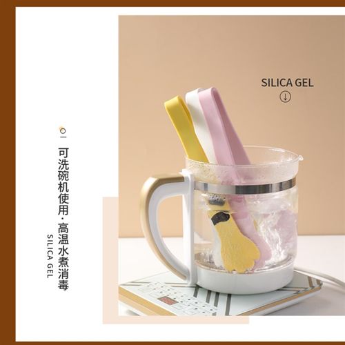 一体硅胶食品夹可爱猫爪夹子家用厨房牛排烘O焙面包沙拉烧烤夹防