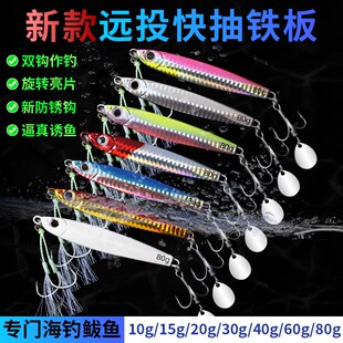 鲅刀远投铁板燕鲅鱼路亚饵鲅鱼刀鱼鲈鱼海钓速沉快抽型旋转亮片