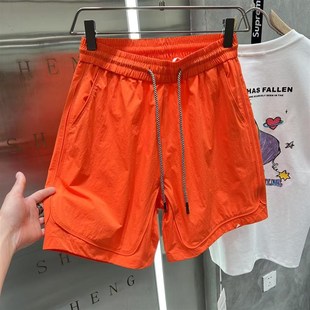 A男士 五分裤 轻奢百搭时尚 沙滩裤 男潮 糖果色休闲透气薄款 短裤 夏季