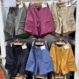 男女装 宽松五分裤 户外运动尼龙工装 中裤 45550 短H裤 日单试衣间夏季