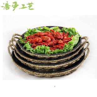 临沂特色炒鸡盘子大盘鸡专用盘子饭店托盘菜盘剁椒鱼头盘创意商用