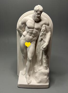 大力神肌肉大力士石膏像雕塑工艺品家居装饰摆件美术素描教具礼物