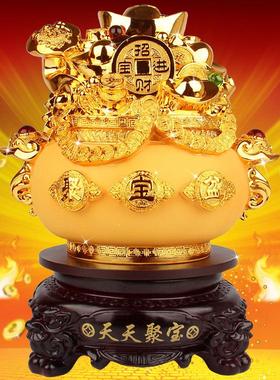 聚宝盆金元宝摆件开业乔迁天天招财进宝工艺礼品客厅装饰吉祥礼品