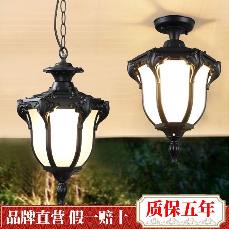 led玄关别墅走廊过道门口室外庭院户外吊灯凉亭户外太阳能吊灯