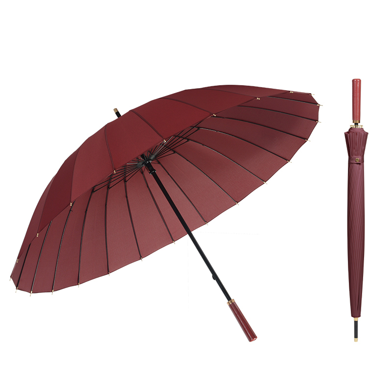 24骨加大加固森系古典加厚w防风双人男女复古简约晴雨两用长柄伞