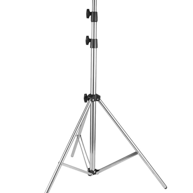 促销 摄影闪光灯 LED补光灯不锈钢灯架脚架 VR vive基站 2米