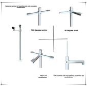 监控立杆1.5米2米3米4米5米6米室外摄像头立柱1米小区不生锈杆子