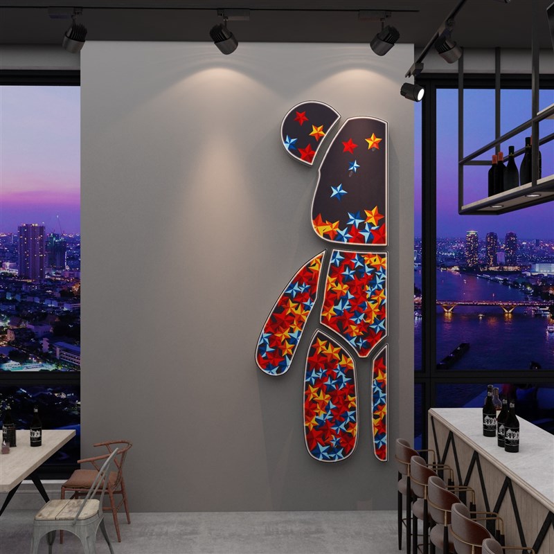 网红清酒吧装饰品场背景布置烧烤饭店创意墙面打卡拍照区挂件贴画