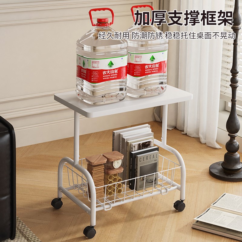 可移动小推车沙发边几茶几简约现代客厅边桌床头桌置物架阳台桌子