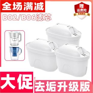 净水壶JYW B04滤水壶家用自来水过滤器净水器滤芯 B02 B06