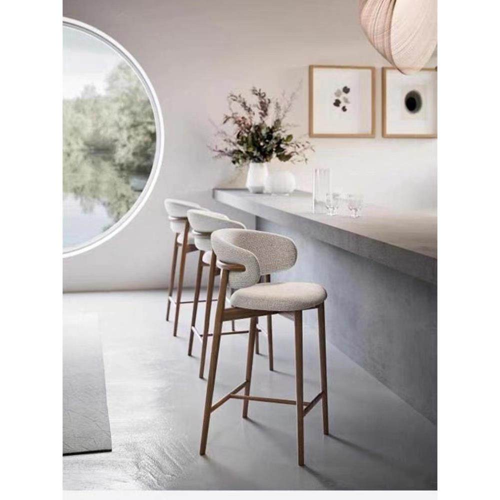现代简约吧椅实木北欧吧台椅前台椅岛台椅设计师酒吧餐厅高脚椅,住宅家具,家用高脚椅,淘宝优惠券,粉丝福利购,淘宝优惠卷