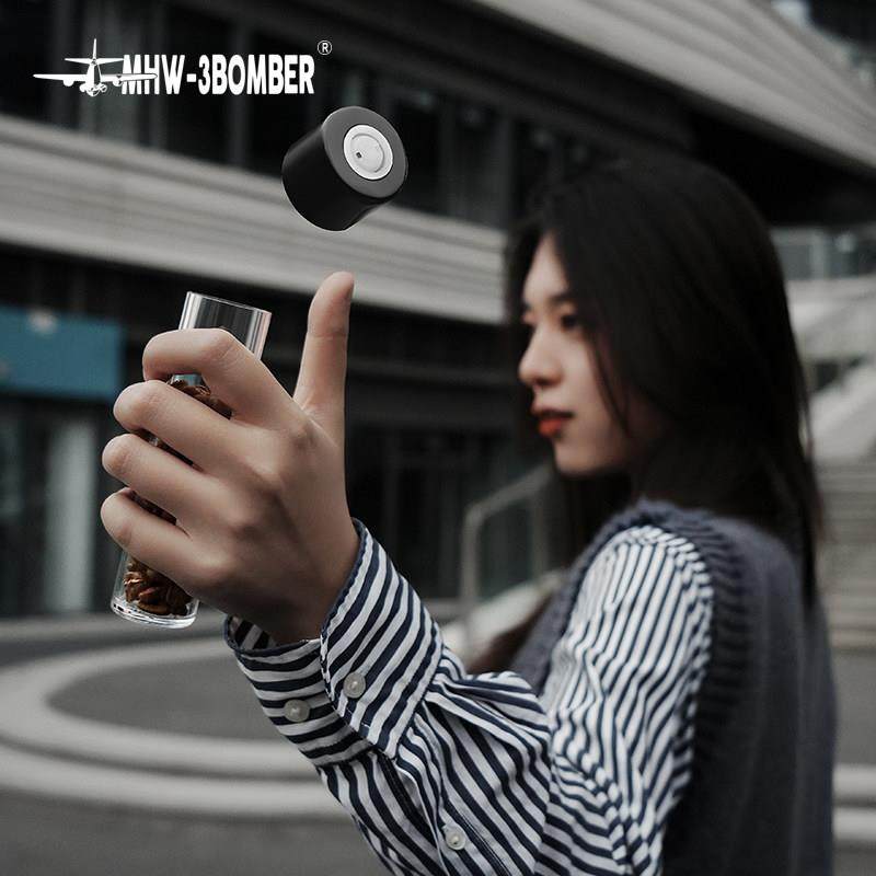 MHW-3BOMBER轰炸机能量瓶 便携咖啡豆密封罐单向排气阀存储储物罐