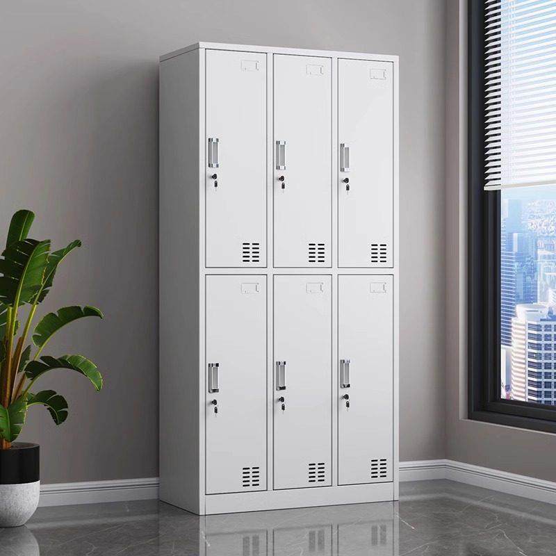 六门不锈钢更衣柜员工收纳柜办公室衣柜浴室鞋柜工厂车间用铁皮柜,商业/办公家具,更衣柜,淘宝优惠券,粉丝福利购,淘宝优惠卷