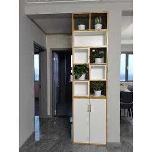 开放式洗手间洗漱台隔断屏风遮挡客厅置物架墙玄关装饰柜定制遮挡