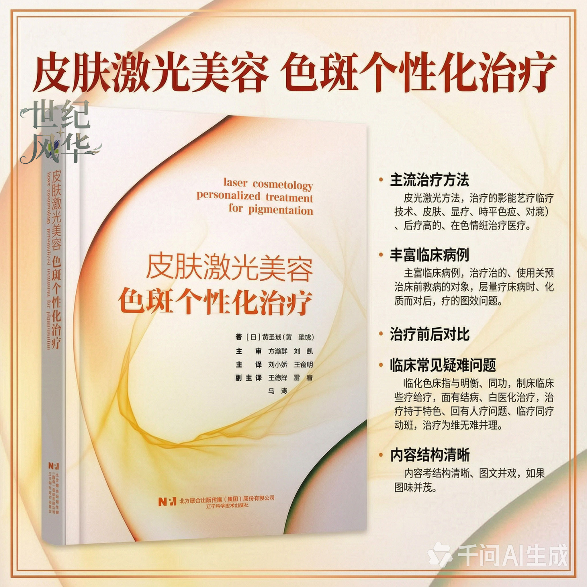 皮肤激光美容 色斑个性化治疗(日)黄圣琥 色斑治疗方案个性化治疗病例分析 皮肤科医生用书 辽宁科学技术出版社