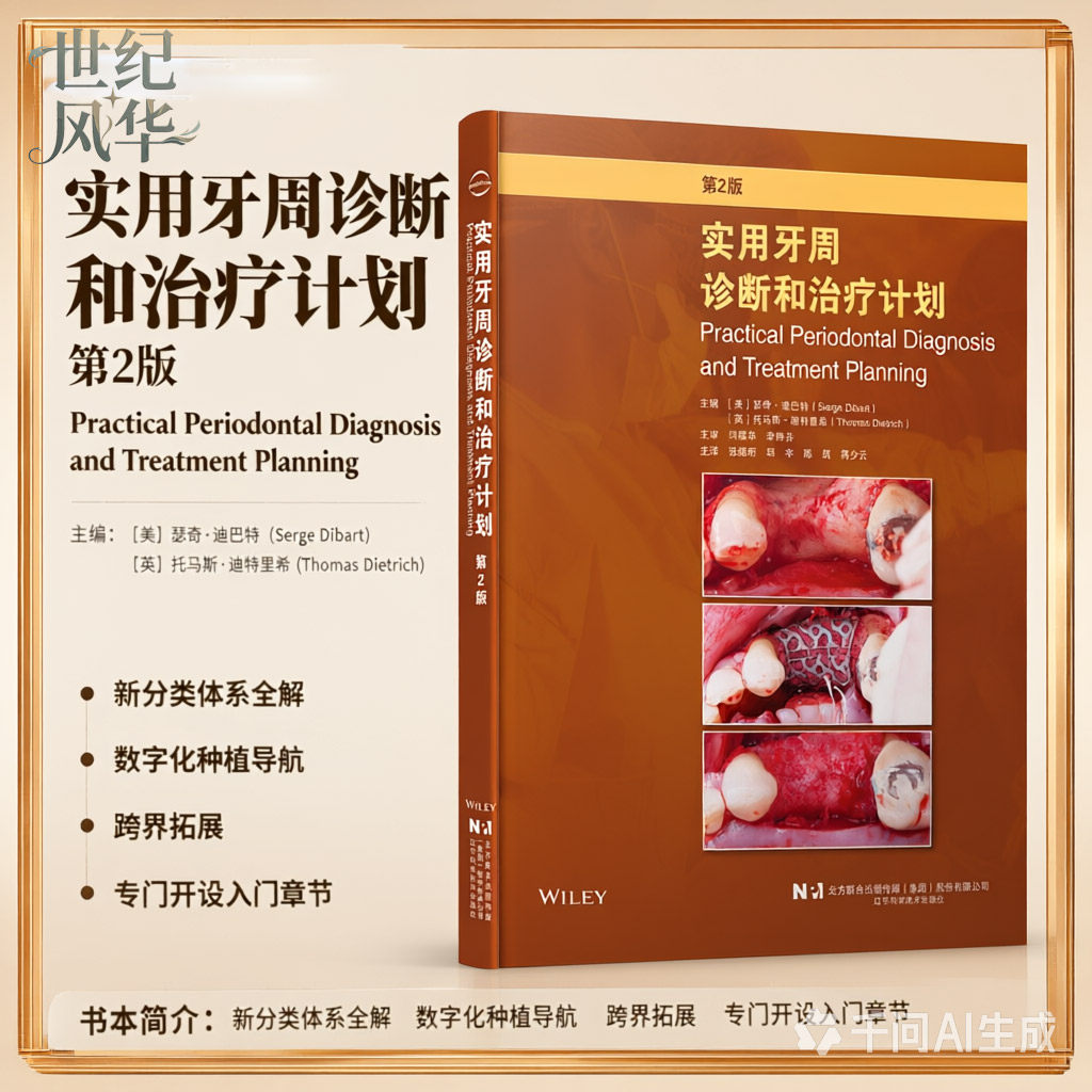 实用牙周诊断和治疗计划 第2版 口腔医学书籍 第二版 龈下刮治牙周手术全身与局部抗生素应用牙周临床