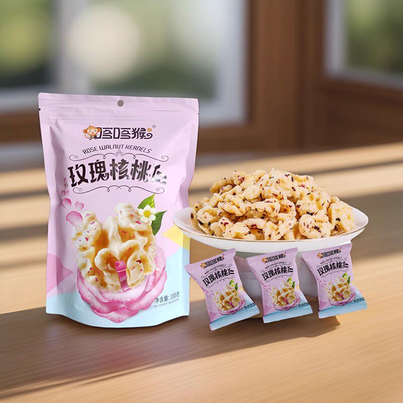 云南特产去皮琥珀玫瑰蜂蜜核桃仁