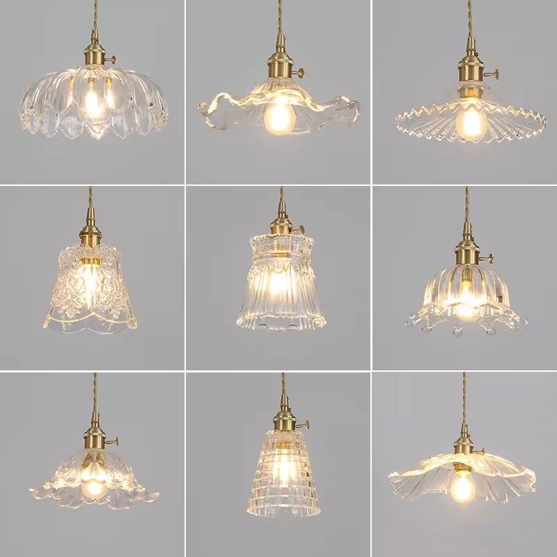 北欧简约创意轻奢黄铜玻璃吊灯金色日式餐厅吧台过道卧室床头灯具,家装灯饰光源,餐厅吊灯,淘宝优惠券,粉丝福利购,淘宝优惠卷