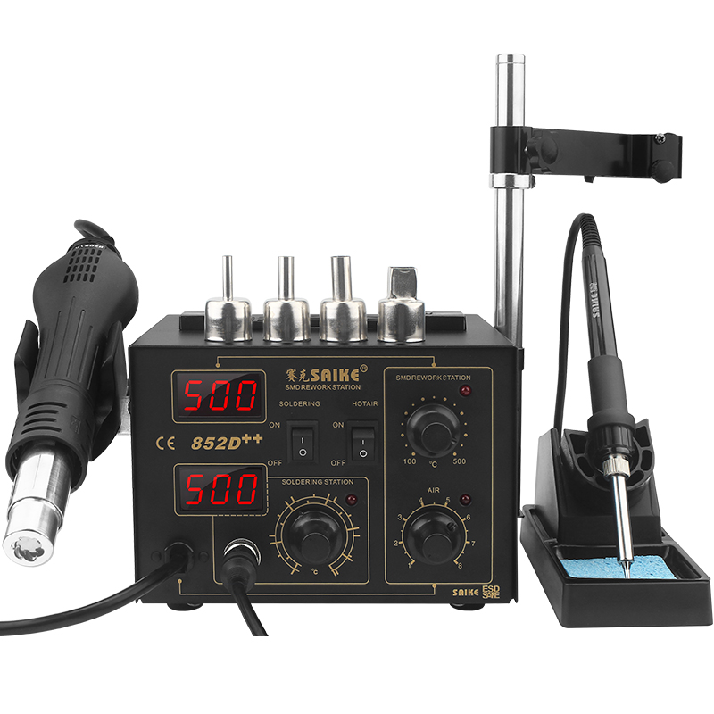 双数显热风枪拆焊台二合一852D++ 可调恒温936电烙铁焊接工具套装