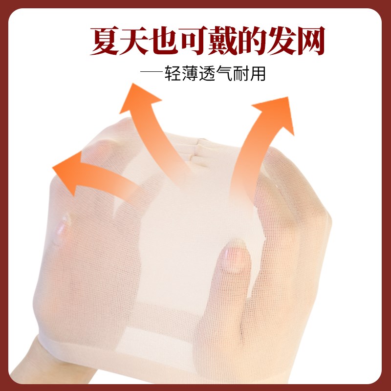 假发发网肉色隐形固定头发头网罩网片隐形压发帽女cos高弹力网帽