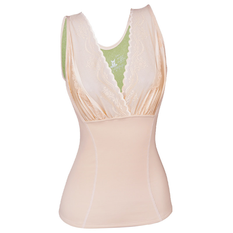 保暖背心女款内衣加绒上衣打底衫加厚秋冬季德绒发热无痕紧身内穿