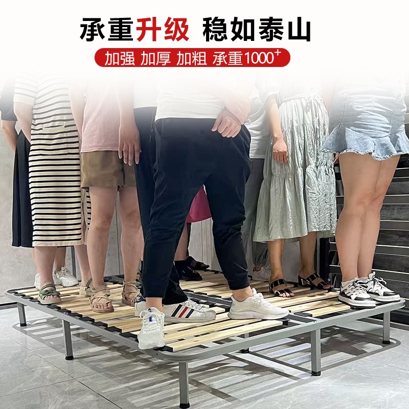 飘窗排骨架床架子实木防潮加密折叠床板榻榻米龙骨架钢架地铺定制