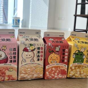 大吸管4瓶装顺丰包邮冬瓜柠檬香柠优多荔枝蜜苹包心西柚纯台版