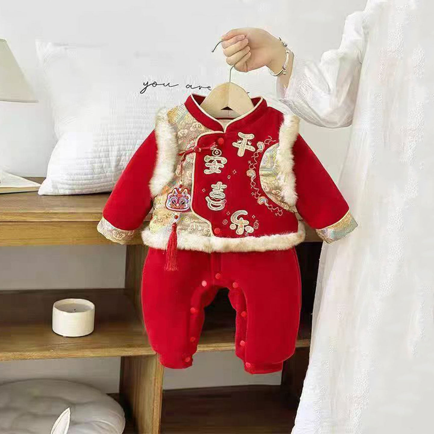 一岁宝宝新年衣服2026冬装新款拜年服哈衣婴儿夹棉连体衣加厚棉服,童装/婴儿装/亲子装,连身衣/爬服/哈衣,淘宝优惠券,粉丝福利购,淘宝优惠卷