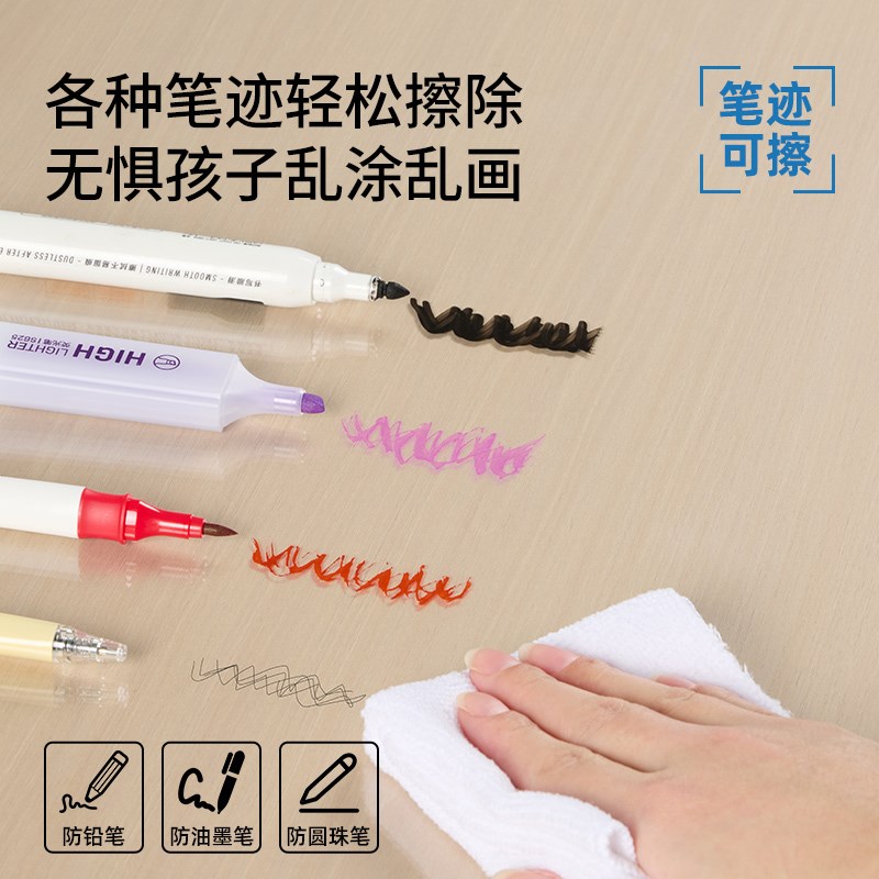 小学生透明课桌桌垫学习桌专用防水桌布儿童写字台书桌垫子软玻璃