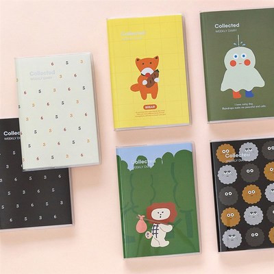 韩国Romane万年历型周计划日程本工作学习效率手账本日记本记事本