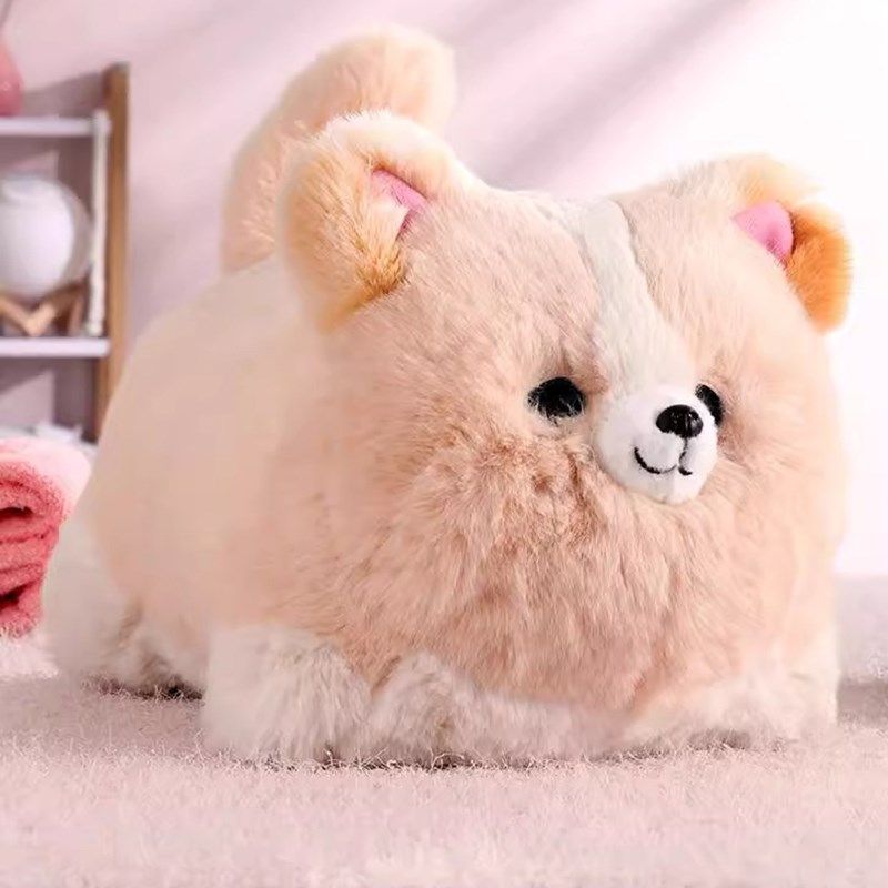 趣巢抱抱汪柯基毛绒彷真狗狗智能彷真眨眼摇尾巴学说话玩具狗公仔